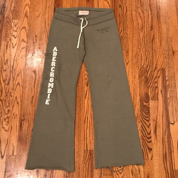 Abercrombie & Fitch Pants - Abercrombie Olive Green Sweatpants Circa Y2K